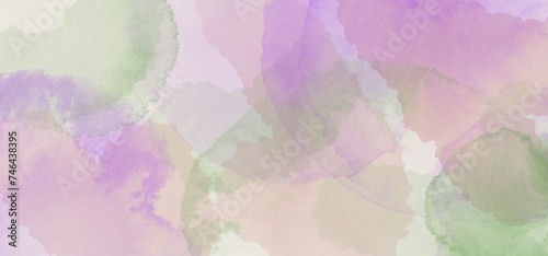 Abstract Watercolor background. Big horizontal wallpaper with Stain of paint. Colorful Blot on white background.