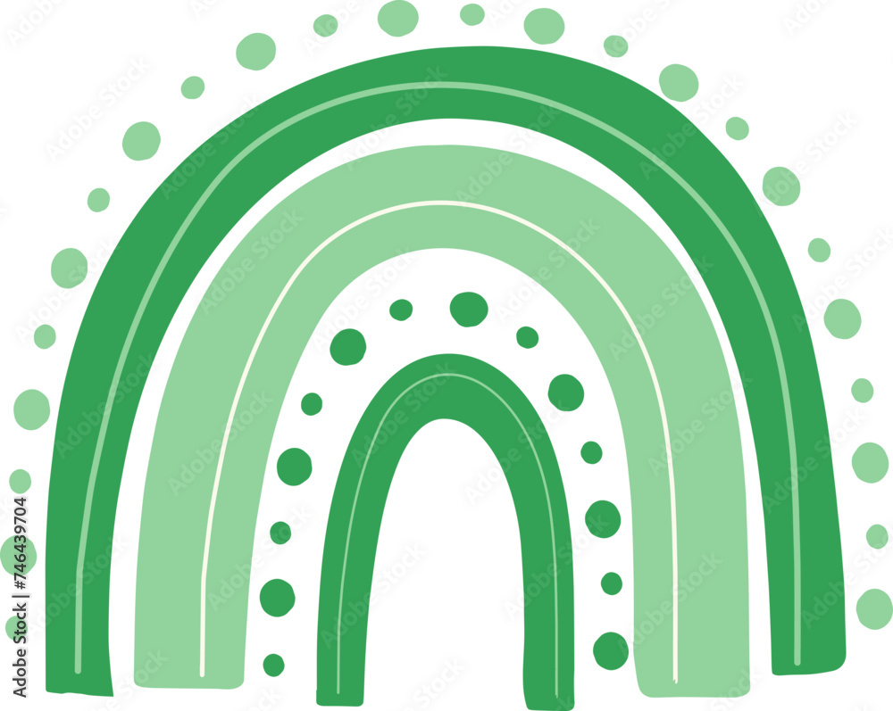 Green Rainbow, Hand-drawn | Adobe Stock Green Rainbow, Hand-drawn | Adobe Stock