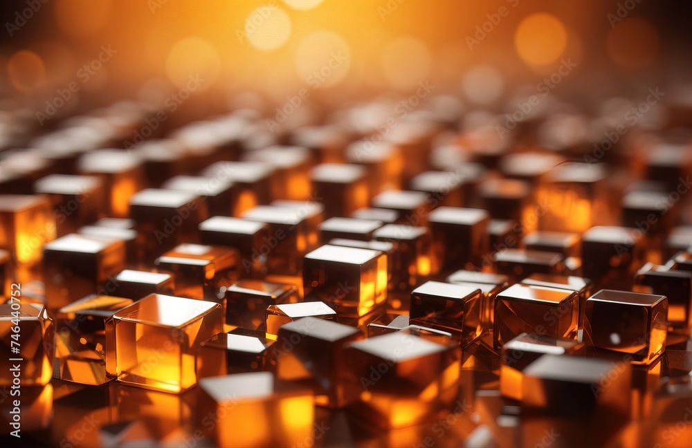 Abstract row cubes background
