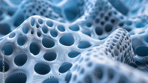Biomaterial 3D printed onto a nano