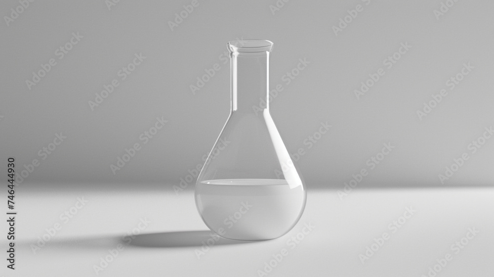 Beaker in science laboratory.