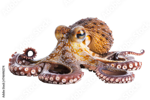 A Curious Octopus Isolated On Transparent Background © Cool Free Games
