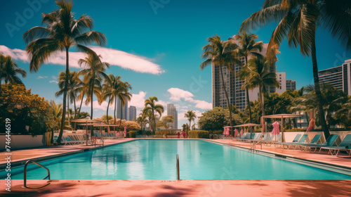 pool in Miami in 80s