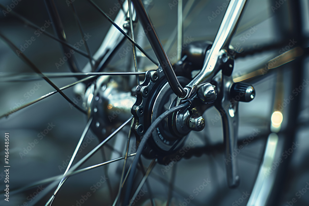 Gear Symphony: Close-Up of Bicycle Rear Wheel Cassette in Exquisite Detail Gear Symphony: Close-Up of Bicycle Rear Wheel Cassette in Exquisite Detail