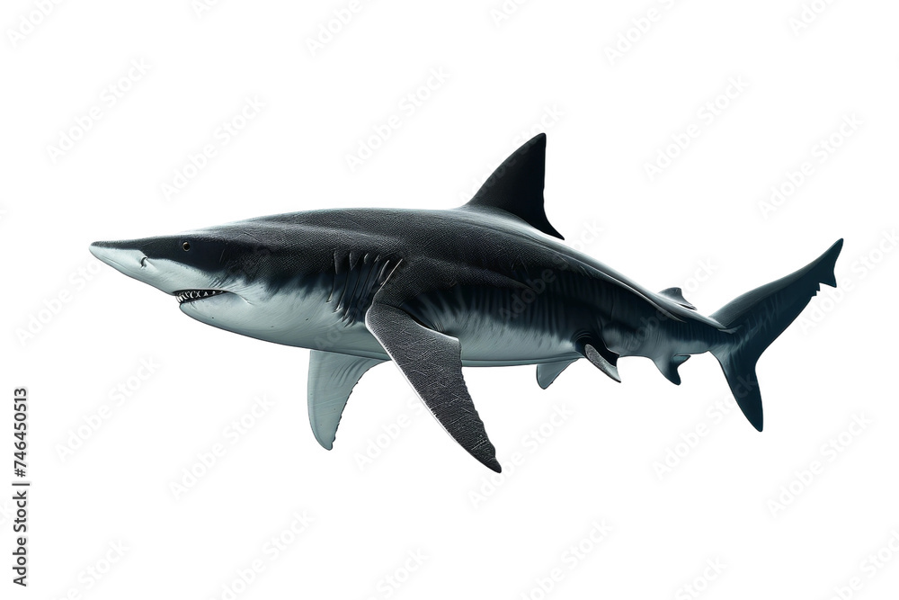 The Elegance of Shark Isolated On Transparent Background