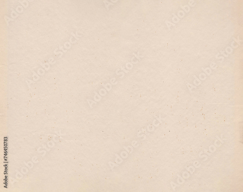 Vintage paper texture. Aged old page overlay effect background with high resolution. Kraft paper texture with stains, grain, dust particles. Empty abstract backdrop design