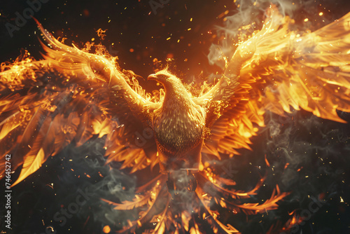 phoenix in fire