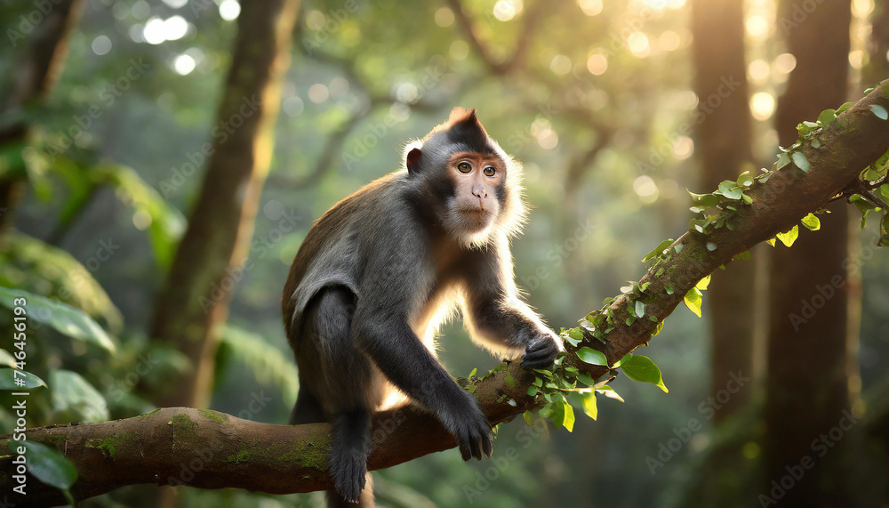 macaque in a tree macaque in a tree