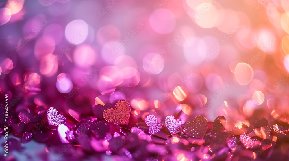 shiny empty background of confetti hearts blur it is suitable for creating a valentine card shiny empty background of confetti hearts blur it is suitable for creating a valentine card