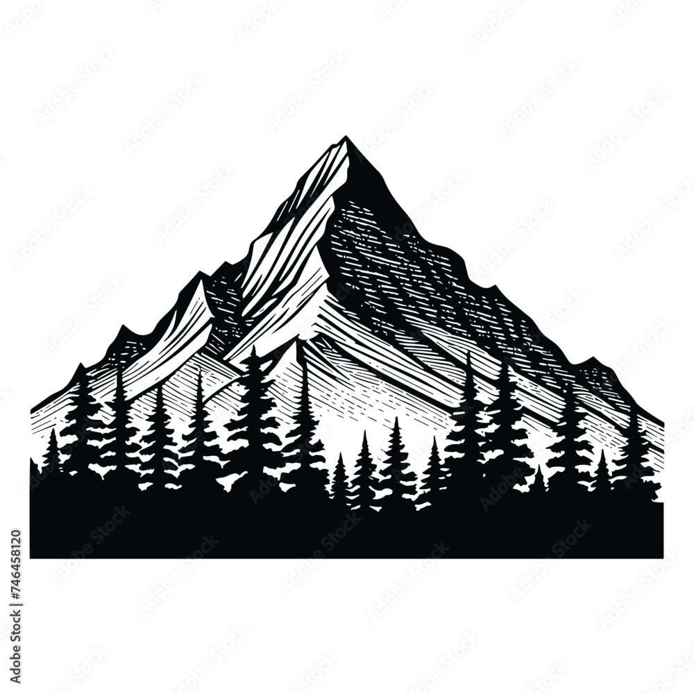 Fototapeta premium Mountain vector design