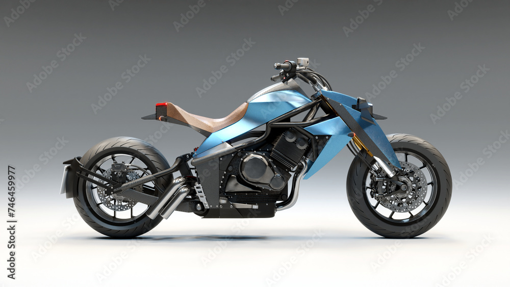 Futuristic 3D Motorcycle Concept 7