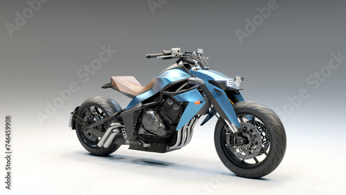 Futuristic 3D Motorcycle Concept 7
