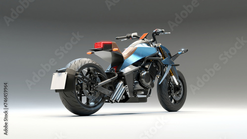 Futuristic 3D Motorcycle Concept 7