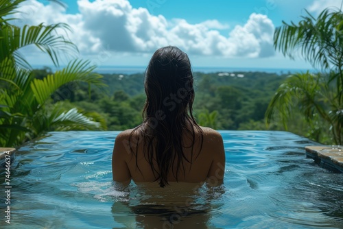 Spa Retreat. A stressed-out executive escapes to a luxury spa retreat for a weekend of pampering and relaxation, indulging in rejuvenating spa treatments, yoga sessions © arti om