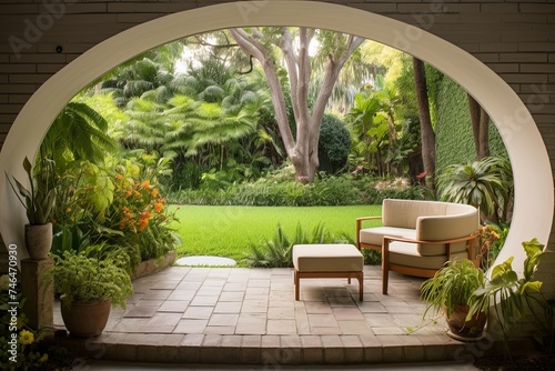 Mid-century Modern Patio Archway: Garden Inspiration Escape