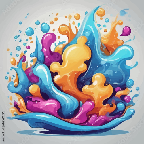 Water Cartoon Abstract Design Very Cool  © REZA