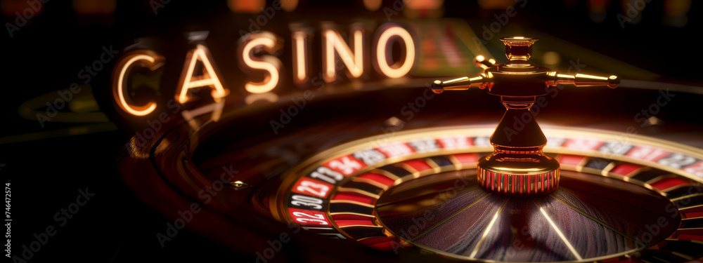 Casino, gambling concept. Roulette in casino. Casino, gambling concept. Roulette in casino.