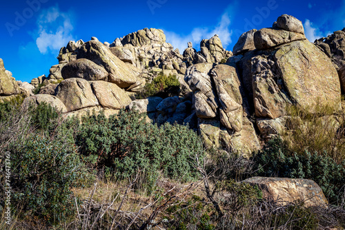 Riscos y cistus en la Sierra de la Cabrera photo