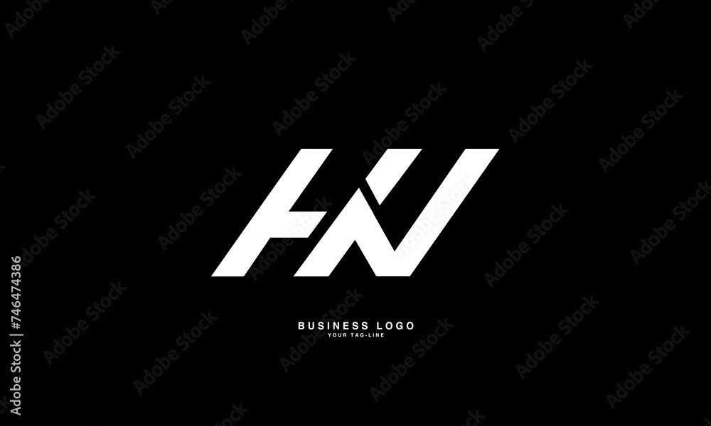 HN, NH, H, N, Abstract Letters Logo Monogram HN, NH, H, N, Abstract Letters Logo Monogram