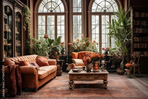 Dutch-Inspired Neo-Victorian Living Room Decors  Terracotta Vases and Lavish Rugs