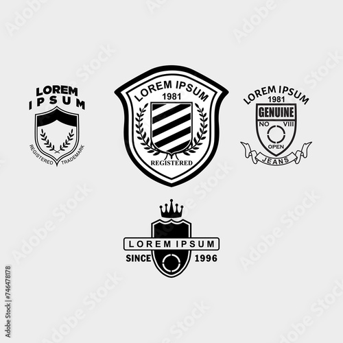 illustration of a vintage label 