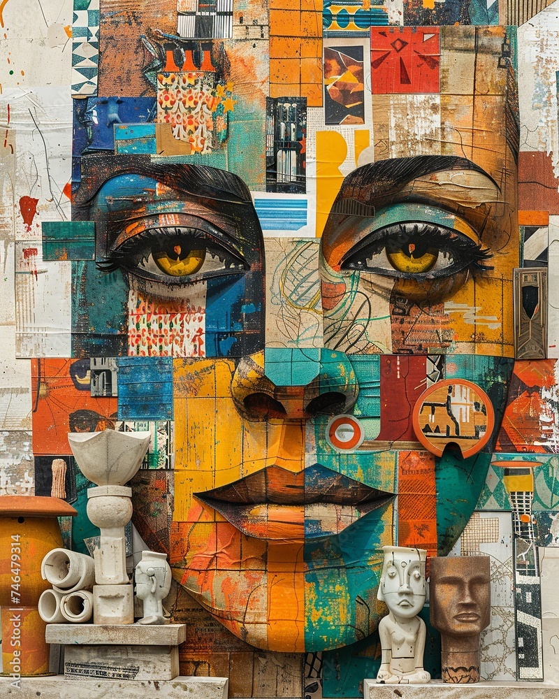 Brazilian Art Vibrancy: Street to Sculpture Collage