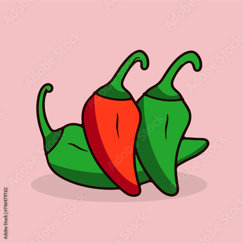 jalapeno chili peppers icon vector