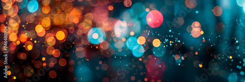 Abstract sparkling background with bokeh