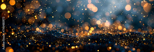 Abstract sparkling background with bokeh photo