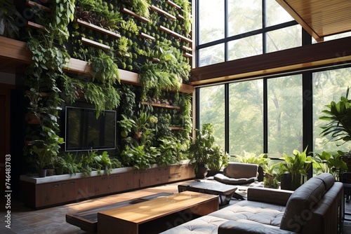 Vertical Oasis: Sustainable Home Ideas with Living Walls and Vertical Gardens © Michael