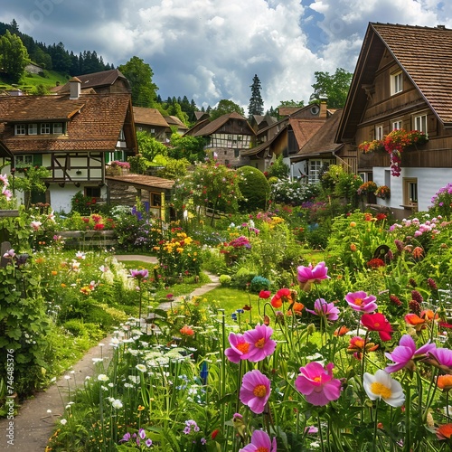 Idyllic Village Gardens