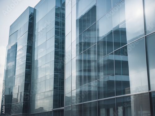 Transparency in Architecture  The Modern Elegance of a Glass-Walled Business Office Building