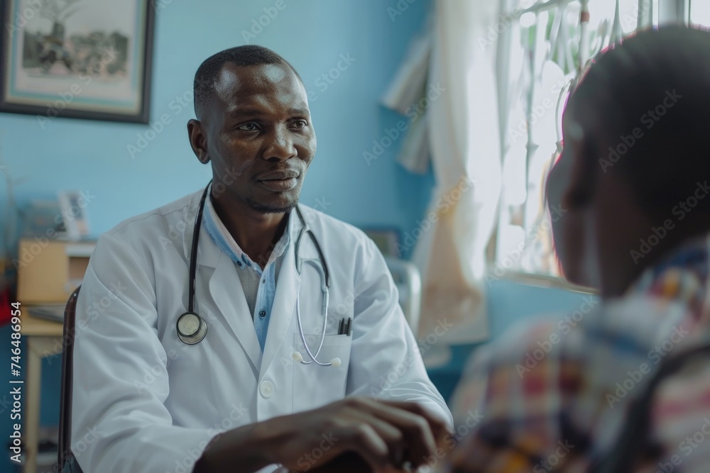 Doctor treating an elderly patient in medical office, concept of medical assistance and healthcare. Doctor treating an elderly patient in medical office, concept of medical assistance and healthcare.