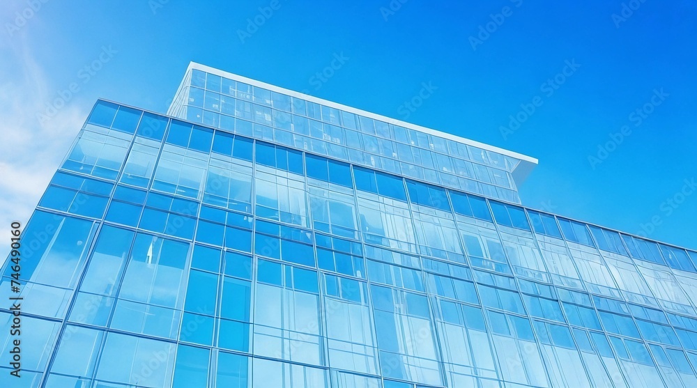 Capturing the Essence of Modern Business in Glass Facade Offices ,modern office building