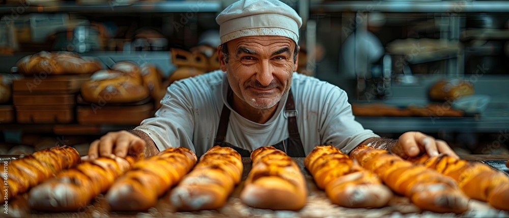 bread in a supermarket