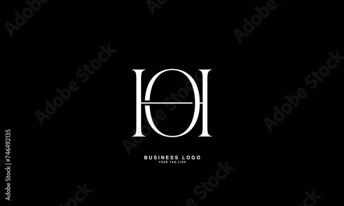 HO, OH, H, O, Abstract Letters Logo Monogram