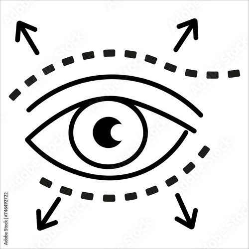 blepharoplasty icon vector illustration symbol