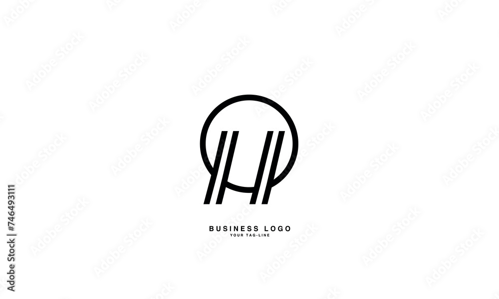 HO, OH, H, O, Abstract Letters Logo Monogram HO, OH, H, O, Abstract Letters Logo Monogram