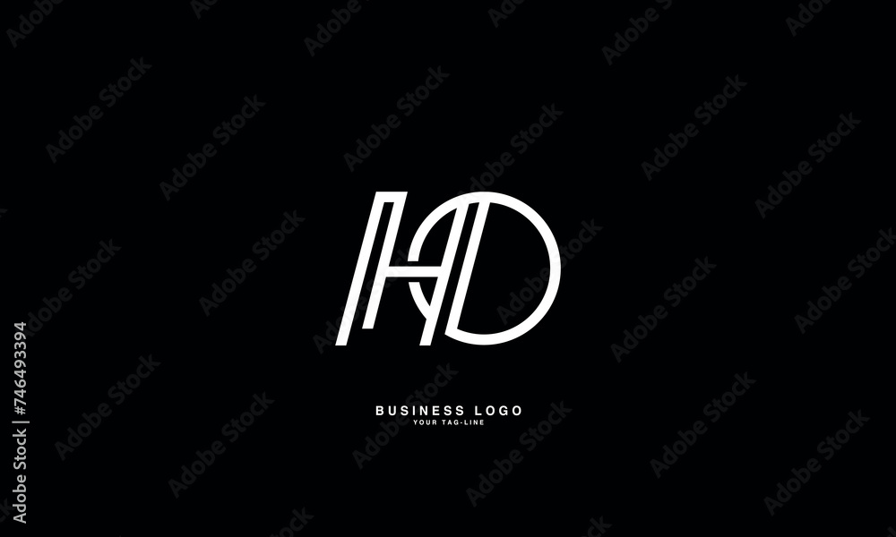 HO, OH, H, O, Abstract Letters Logo Monogram