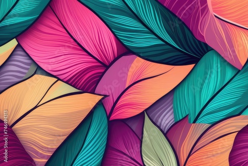 floral leaf pattern background design