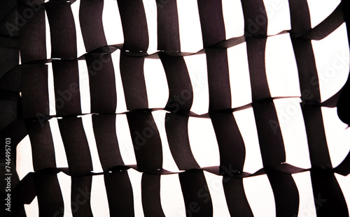 honeycomb softbox close-up. studio lighting for photography. close up