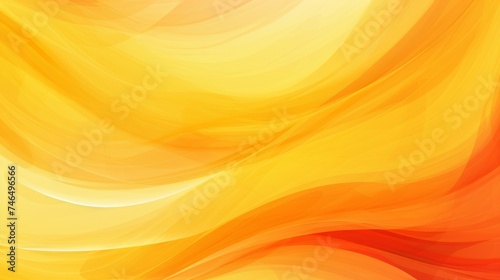abstract background with smooth lines in orange and yellow colors,