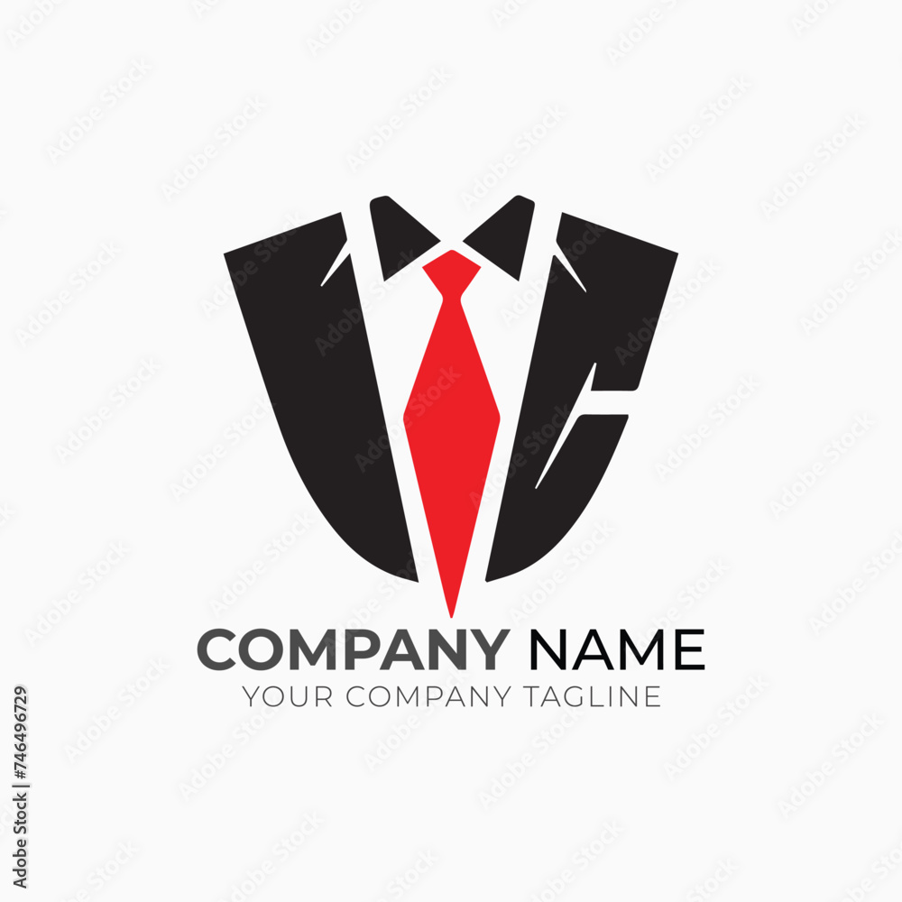 Naklejka premium logo for cloth fashion shop, logo for company, company logo, abstract logo design