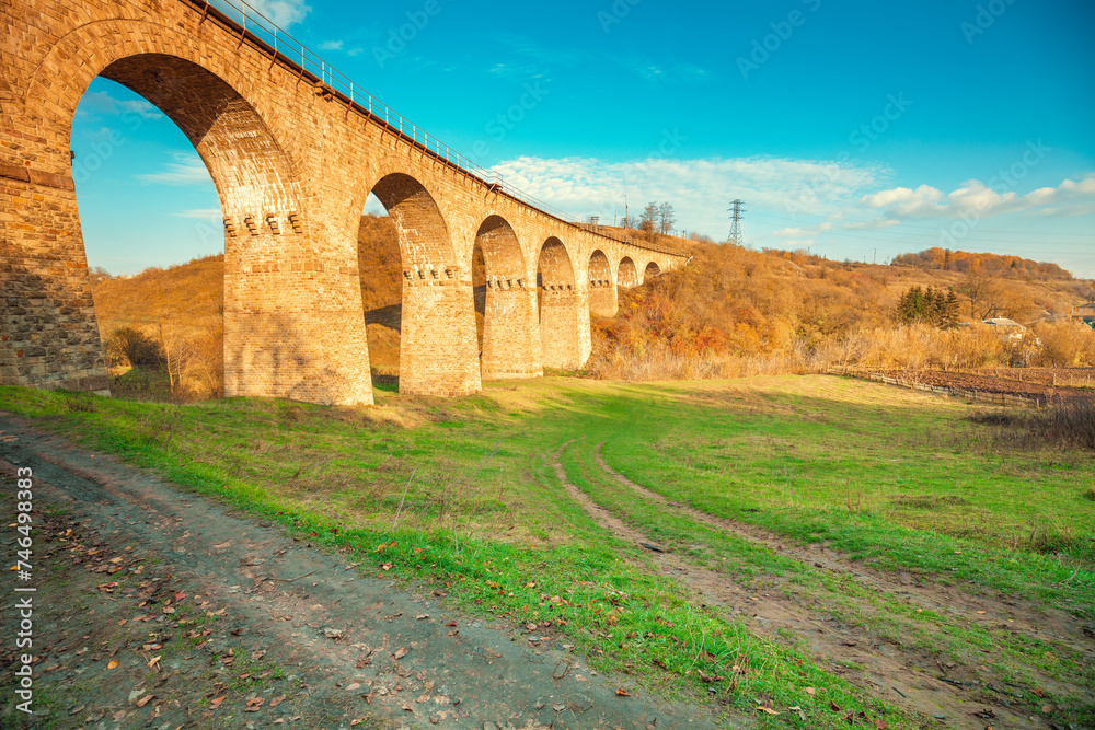 Railway viaduct, 1896. Plebanivka, Ternopil region, Ukraine