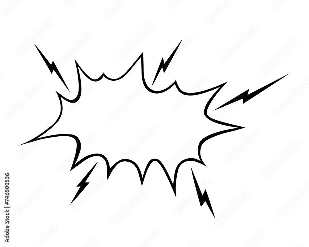 Vector Comics Speech Bubble Explosion Vector Comics Speech Bubble Explosion