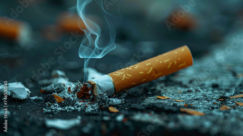 Broken Cigarette: Show a broken or crushed cigarette to symbolize quitting or rejecting tobacco use. Generative AI