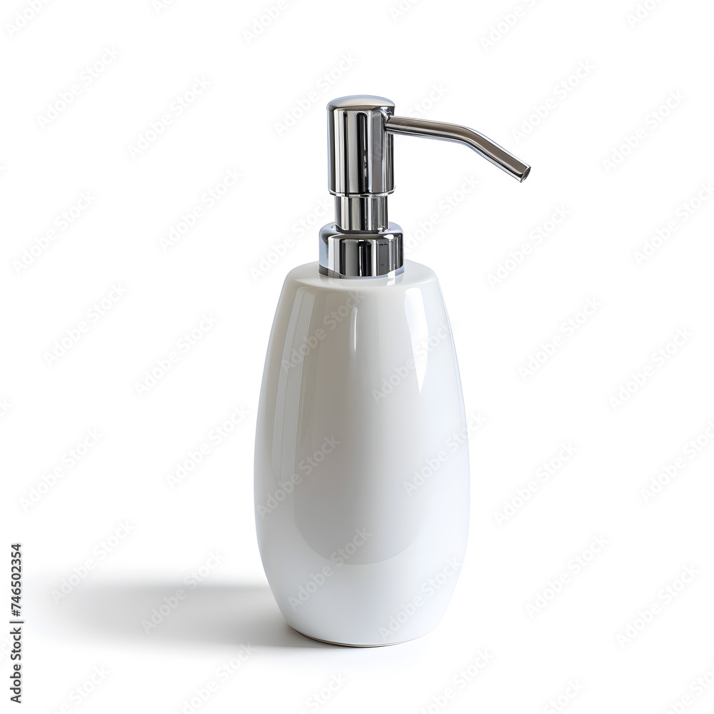 Fototapeta premium Soap dispenser mock up isolated on White Background