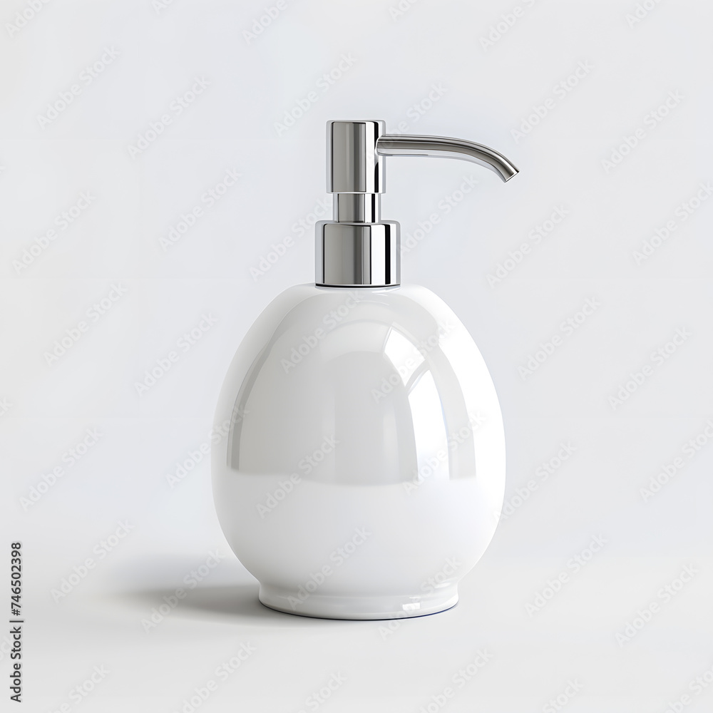 Soap dispenser mock up isolated on White Background Soap dispenser mock up isolated on White Background