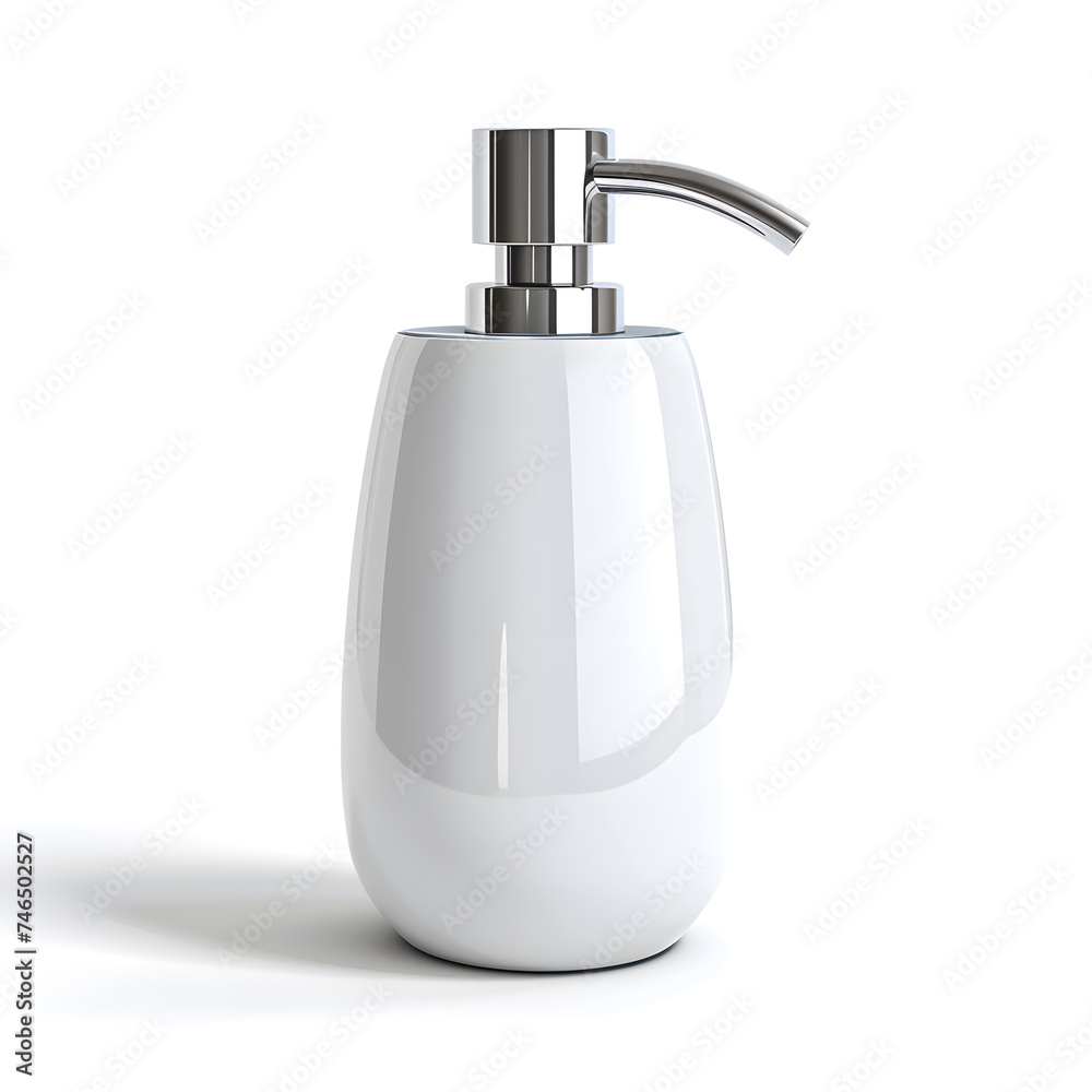 Soap dispenser mock up isolated on White Background Soap dispenser mock up isolated on White Background