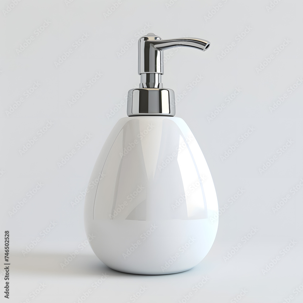 Soap dispenser mock up isolated on White Background Soap dispenser mock up isolated on White Background